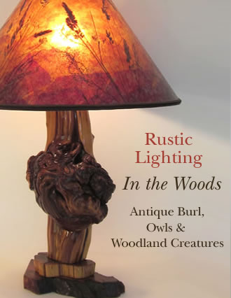 wooden rustic lamps