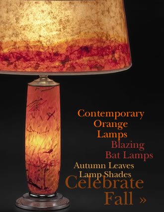 orange lamp shades table lamps