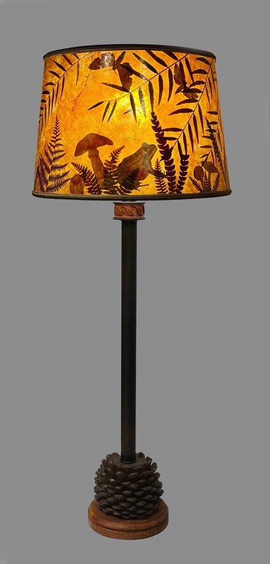 Sue Johnson 14E PIne Cone Candle Lamp