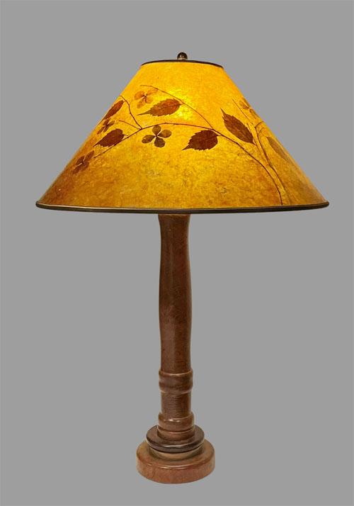 Sue Johnson 15 G Hand-turned redwood burl Lamp