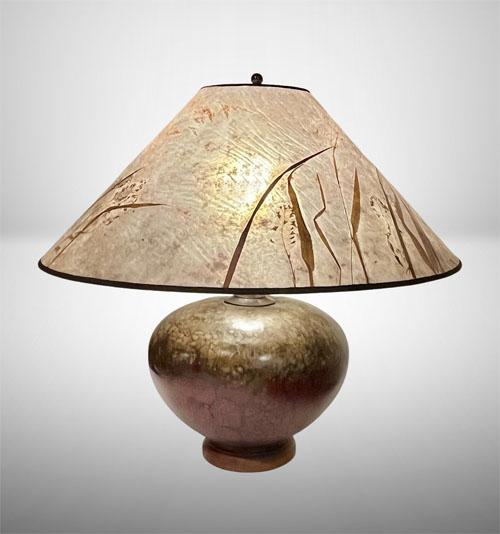 Sue Johnson 16G textured hand-thrown ceramic Lamp