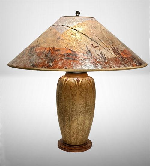 Sue Johnson 16I ceramic "Fortitude" Lamp