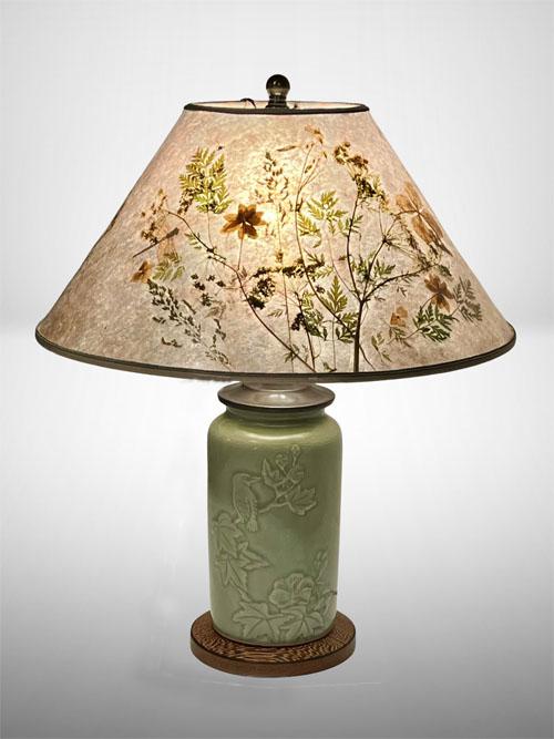 Sue Johnson 16J celedon-glazed ceramic Lamp